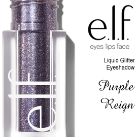 e.l.f. Cosmetics Liquid Glitter Eyeshadow in Purple Reign – Glam