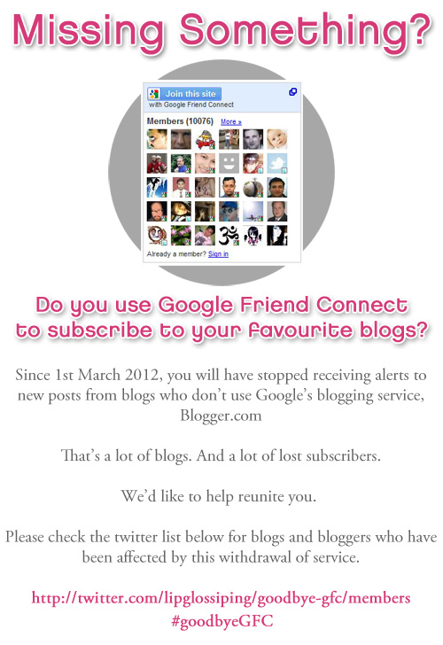 Goodbye Google Friend Connect