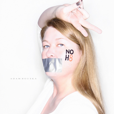 Miscellaneous: my photo in support of the NOH8 Campaign