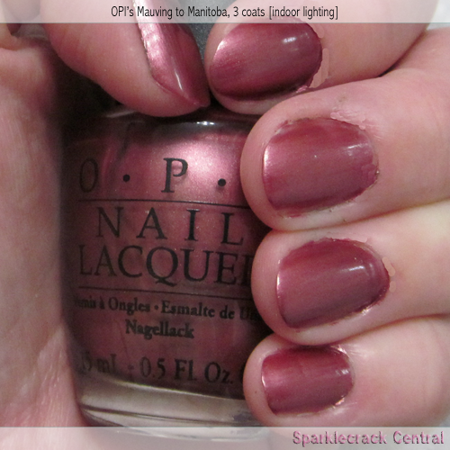 Sparklecrack Central: OPI’s Mauving to Manitoba review